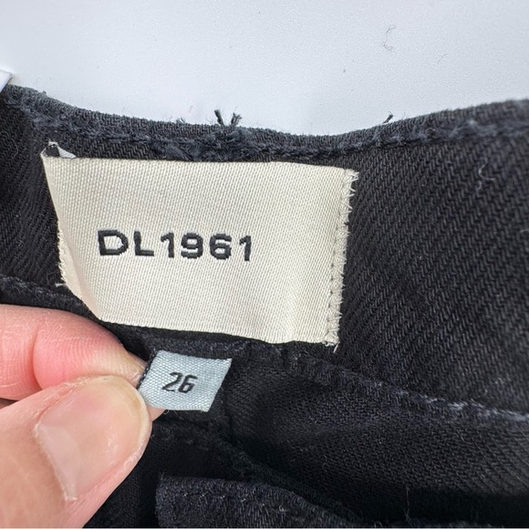 DL1961 Zoie Wide-Leg Relaxed Vintage Black Cargo Y2K Inspired Jeans Size 26 NWT - Picture 6 of 9